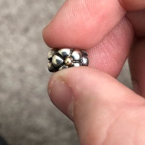 Two tone pandora daisy charm